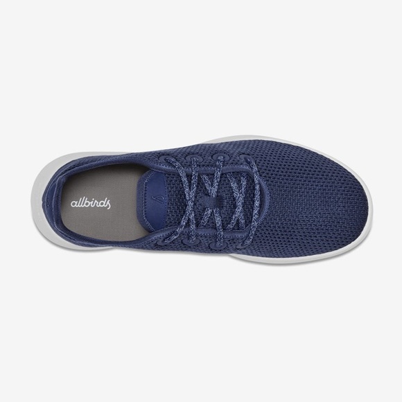 Preowned Women's Allbirds Tree Runners | Size 7 | Marine Blue (White Sole) - Picture 3 of 11